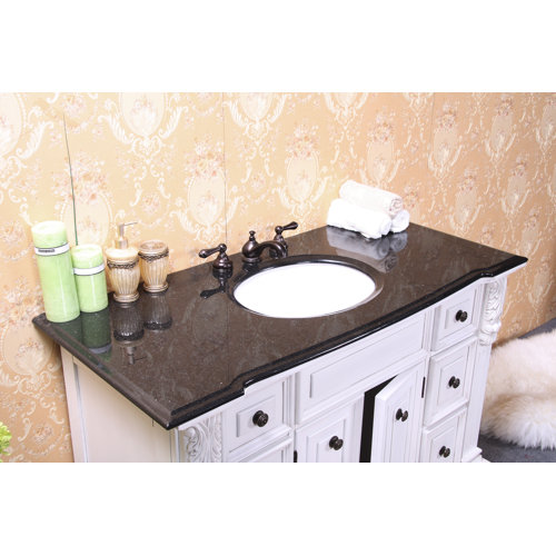 Legion Furniture 49'' Granite Single Bathroom Vanity Top with Sink